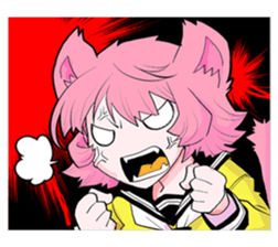 Social game loving girl In daily life sticker #11712653