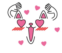 a balloon cat. sticker #11713281