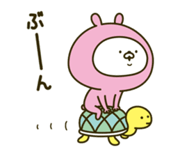 Lovely pink rabbit 3 sticker #11713517