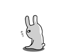 Rail at rabbit's in the honorific 3 sticker #11714215