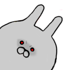 Rail at rabbit's in the honorific 3 sticker #11714216