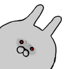 Rail at rabbit's in the honorific 3 sticker #11714216