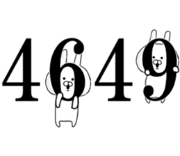 Rail at rabbit's in the honorific 3 sticker #11714219