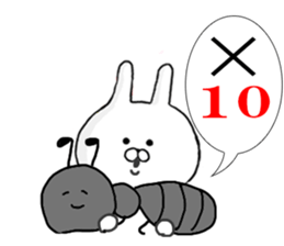 Rail at rabbit's in the honorific 3 sticker #11714222