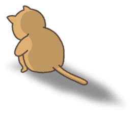 Cat maru & Small Plum sticker #11714856