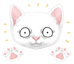 White kitty diary 3 (For overseas) sticker #11715187