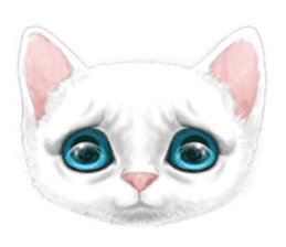 White kitty diary 3 (For overseas) sticker #11715192