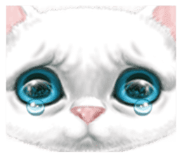 White kitty diary 3 (For overseas) sticker #11715193