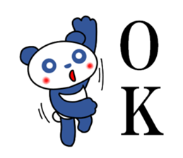 Panda of red cheeks 1 sticker #11715574