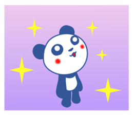 Panda of red cheeks 1 sticker #11715589