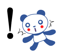 Panda of red cheeks 1 sticker #11715590