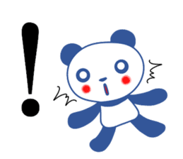 Panda of red cheeks 1 sticker #11715590