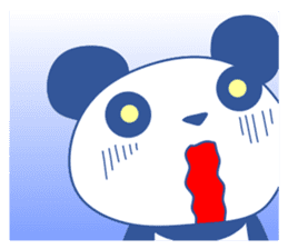 Panda of red cheeks 1 sticker #11715591