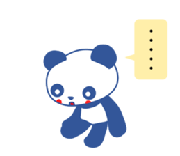 Panda of red cheeks 1 sticker #11715592