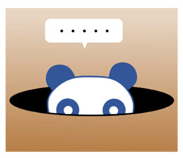 Panda of red cheeks 1 sticker #11715594