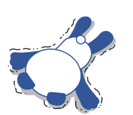 Panda of red cheeks 1 sticker #11715595