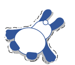 Panda of red cheeks 1 sticker #11715595