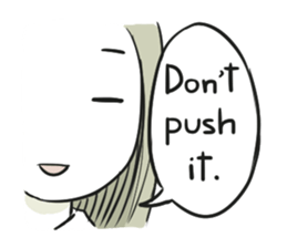 The peaceful girl [English] sticker #11716535