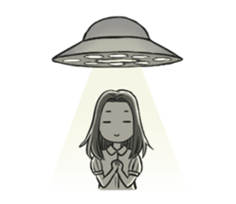 The peaceful girl [English] sticker #11716558