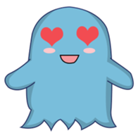 blue obake sticker #11717003