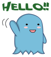 blue obake sticker #11717004