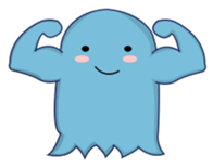 blue obake sticker #11717013