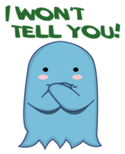 blue obake sticker #11717019