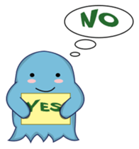 blue obake sticker #11717020