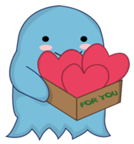 blue obake sticker #11717021