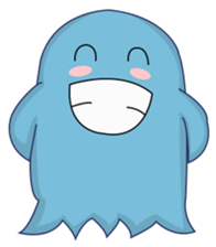 blue obake sticker #11717026