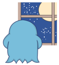 blue obake sticker #11717027