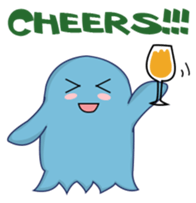 blue obake sticker #11717032