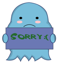 blue obake sticker #11717038