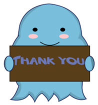 blue obake sticker #11717039