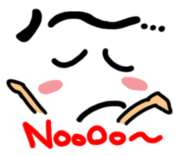 Reaction of the happy character. sticker #11718625