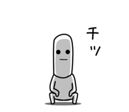 tekitou thin face Sticker sticker #11718994