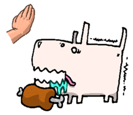 The WOLF DOG sticker #11722000