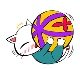 HIRA NEKO (General employee cat) sticker #11722009