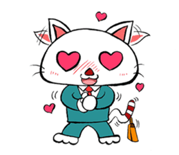 HIRA NEKO (General employee cat) sticker #11722010