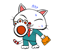 HIRA NEKO (General employee cat) sticker #11722011