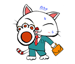 HIRA NEKO (General employee cat) sticker #11722011