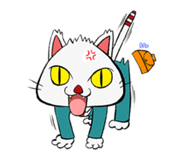 HIRA NEKO (General employee cat) sticker #11722013