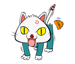 HIRA NEKO (General employee cat) sticker #11722013