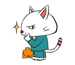 HIRA NEKO (General employee cat) sticker #11722015