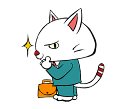 HIRA NEKO (General employee cat) sticker #11722015
