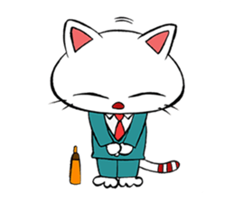 HIRA NEKO (General employee cat) sticker #11722018