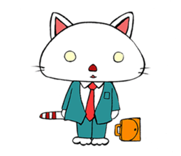 HIRA NEKO (General employee cat) sticker #11722019