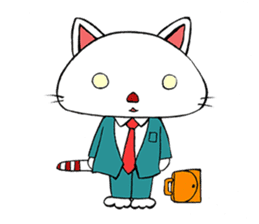 HIRA NEKO (General employee cat) sticker #11722019