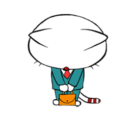 HIRA NEKO (General employee cat) sticker #11722022