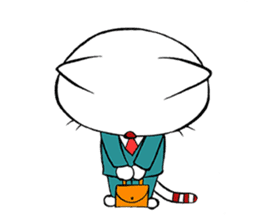 HIRA NEKO (General employee cat) sticker #11722022